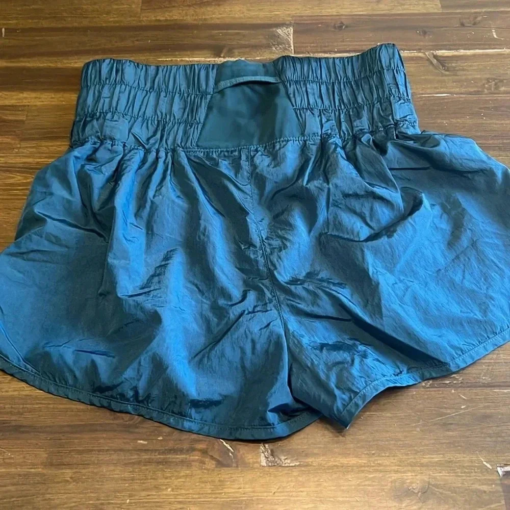 Free People FP Movement The Way Home Short Teal Blue Green Lined Running S - Picture 6 of 7